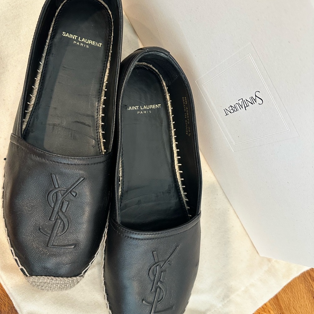Saint Laurent Black Espadrilles - Picture 3 of 6